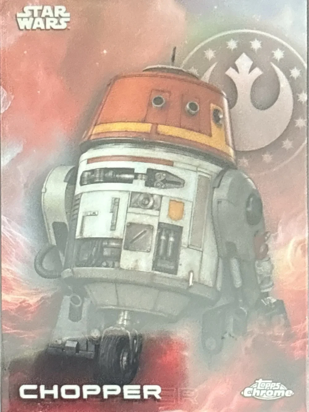 Topps Chrome Star Wars Chrome Chopper Trading Card